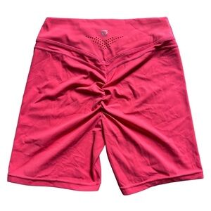 Butt Scrunch Pink Athletic High Waist Workout Shorts Size Small